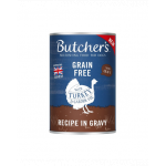 BUTCHER'S Original Recipe in Gravy hrana umeda caini, bucati de curcan in sos, conserva 400g