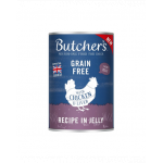 BUTCHER'S Original Recipe in Jelly hrana umeda caini, bucati de pui in jeleu, conserva 400g