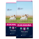 EUKANUBA Active Adult Small Breed 30 kg (2 x 15kg) hrana uscata caini adulti de talie mica, cu pui