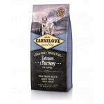 CARNILOVE Puppy Salmon&amp;Turkey Hrana uscata pentru catei de toate rasele, cu somon si curcan 4 kg