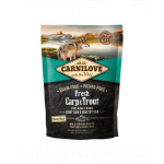 CARNILOVE Hrana uscata pentru caini adulti, cu pastrav si crap proaspat 1,5 kg