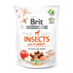BRIT Care Dog Crunchy Crakcer Insect&amp;Turkey recompense crocante pentru caini, cu insecte si curcan 200 g