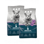 ARISTOCAT Bentonite Plus nisip litiera pisici, din bentonita cu miros lavanda 15 l (2 x 5 l)
