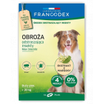 FRANCODEX Zgarda protectie anti-purici si insecte pentru caini cu greutate peste 20 kg - 4 luni de protectie, 75 cm