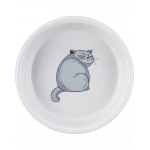 TRIXIE Bol ceramic pentru pisici 0,25L/diam.13cm