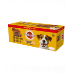 PEDIGREE Adult Hrana umeda caini, mix arome 40x100 g vita, miel, ficat si rata