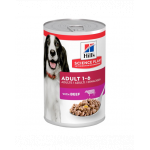 HILL'S Science Plan Canine Adult Beef 370 g Hrana umeda pentru caini adulti, cu carne de vita