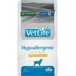 FARMINA Vet life hipo fish &amp; potato dog 2 kg Hrana pentru caini cu alergii alimentare