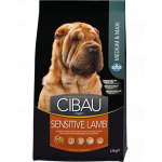 FARMINA Cibau Sensitive Lamb MEDIUM MAXI pentru caini rasa medie/mare cu sistem digestiv sensibil, miel 2,5 kg