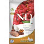 FARMINA N&amp;D Quinoa Hrana dietetica caini adulti talie mica, cu prepelita si nuca de cocos 2,5 kg