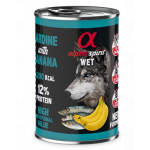 ALPHA SPIRIT conseva hrana umeda caini, sardine si banane 400 g