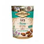 CARNILOVE Semi Moist Snacks recompense moi pentru caini, cu crap si cimbru 200 g