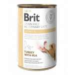 BRIT Veterinary Diet Hepatic Turkey&amp;Pea hrana umeda pentru afectiuni hepatice pentru caini 400 g