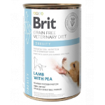 BRIT Veterinary Diet Obesity Lamb&amp;Pea hrana umeda caini obezi 400 g
