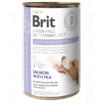 BRIT Veterinary Diet Gastrointestinal Hrana umeda caini, cu somon si mazare pentru tractul gastrointestinal sensibil 400 g
