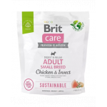 BRIT Care Sustainable Adult Small Breed 1 kg Hrana uscata pentru caini de talie mica, cu pui si insecte