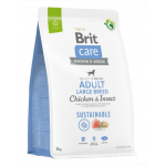 BRIT Care Dog Sustainable Adult Large Breed Chicken &amp; Insect hrana caini talie mare 3 kg pui si insecte