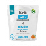 BRIT Care Grain-free Junior Large Breed 1 kg Hrana catei talie mare, cu somon si cartofi