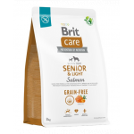 BRIT Care Grain-free Senior&amp;Light 3 kg Hrana uscata pentru caini seniori si cu tendinta de ingrasare, cu somon