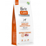 BRIT Care Hypoallergenic Adult Medium Breed Sac hrana caini talie medie, cu miel 12 kg