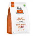 BRIT Care Hypoallergenic Adult Medium Breed 3 kg Hrana caini adulti talie medie, cu miel