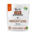 BRIT Care Hypoallergenic Weight Loss 1 kg Hrana uscata caini supraponderabili, cu iepure si orez