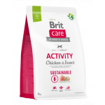 BRIT Care Dog Sustainable Activity Chicken &amp; Insect hrana caini adulti activi 3 kg pui si insecte