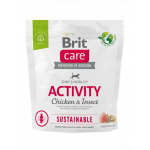 BRIT Care Dog Sustainable Activity Chicken &amp; Insect hrana caini adulti activi 1 kg pui si insecte