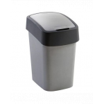 CURVER Cos de gunoi &quot;FLIP BIN&quot; 9 L argintiu/grafit