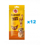 PEDIGREE Ranchos Twists 12x40 g recompense caini, cu pui