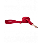 ESME FOR DOG Lesa din velur pentru caini cherry 150cm/2cm