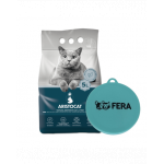 ARISTOCAT Bentonite Plus Nisip pentru litiera pisicilor, din bentonita 5 L + FERA Capac pentru conserve hrana umeda GRATIS