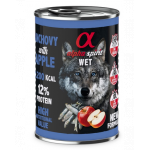 ALPHA SPIRIT Hrana umeda caini, cu ansoa si mar 400 g
