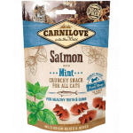 CARNILOVE Crunchy Snacks recompense crocante pentru pisici, cu somon si menta 50 g