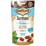 CARNILOVE Semi Moist Snacks recompense moi pentru pisici, cu sardine si patrunjel 50 g