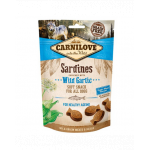 CARNILOVE Semi Moist Snacks recompense moi pentru caini, cu sardine si usturoi salbatic 200 g