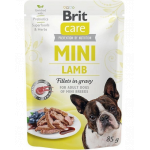 BRIT CARE Mini Adult Pouch Lamb 24x85 g Plic hrana caini talie mica, cu miel