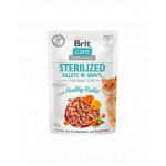 BRIT Care Sterilised Fillets in gravy 24 x 85 g Hrana umeda pisici sterilizate, cu iepure in sos