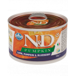 FARMINA N&amp;D Dog pentru rase mici cu miel, dovleac, afine 140 g