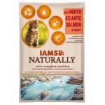 IAMS Naturally Adult Cat cu Somon din Atlanticul de Nord în Sos 85 g