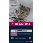 EUKANUBA Grain Free Kitten 2 kg Hrana uscata pisoi, cu somon