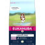 EUKANUBA Grain Free S/M Puppy 3 kg Hrana uscata catei talie mica si medie, cu miel