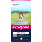 EUKANUBA Grain Free S/M Puppy 12 kg sac hrana ceti taie mica si medie, cu miel