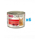 ANIMONDA Carny Adult Conserve pentru pisici, cu vita 6 x 200 g