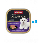 ANIMONDA Vom Feinsten Menue Hrana umeda cu miel pentru caini adulti 5 x 150 g