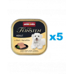 ANIMONDA Vom Feinsten Menue Hrana umeda cu vita si cartofi pentru caini adulti 5 x 150 g
