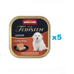 ANIMONDA Vom Feinsten Puppy Hrana umeda cu ficat de pui pentru cainii junior 5 x 150 g