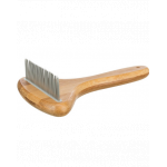 TRIXIE Pieptene pentru descurcarea blanii, pentru caini cu blana scurta, bambus/metal, 10x17 cm