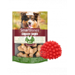 SMART BONES Mini Recompense pentru caini, cu pui si legume x 2 + minge GRATIS