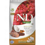 N&amp;D Dog Quinoa Skin &amp; Coat Quail 2.5 kg hrana uscata caini, cu prepelita